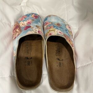 Birkis Floral Clogs
